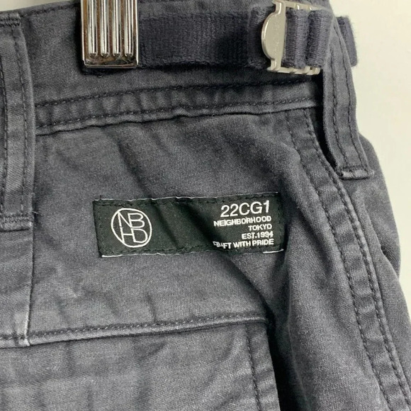 NEIGHBORHOOD Men's Trousers Urban 22CG1 Japanese Cotton Cargo Shorts‎ SIze 34 - Picture 3 of 12
